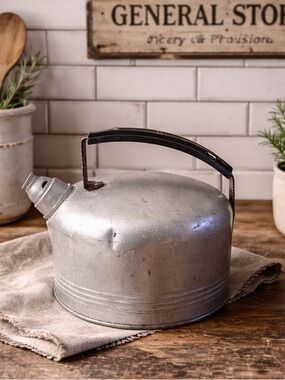 Vintage Aluminum Tea Kettle